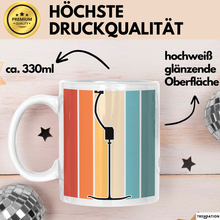 Ski Tasse Geschenk Grafik Skilift Becher Weiß Trendation