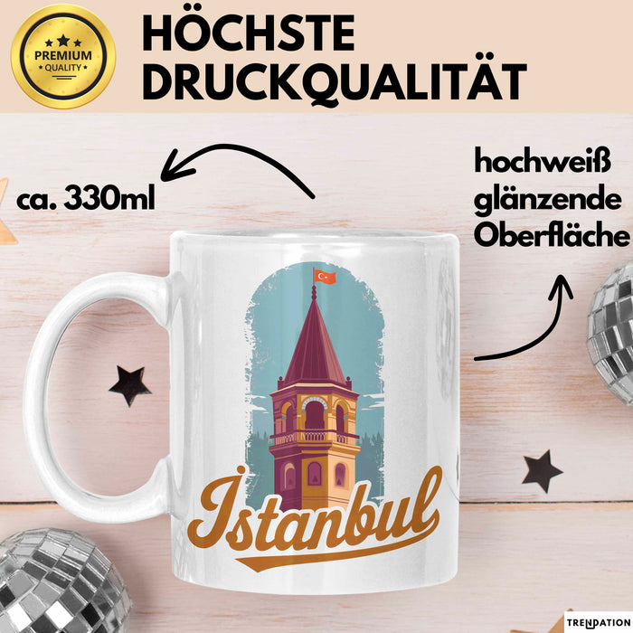 Istanbul Türkei Tasse Geschenk Lustige Geschenkidee Spruch Weiß Trendation