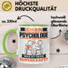 Psychologe Tasse Geschenk für Psychologe Geburtstag Lustiger Spruch Kaffee-Becher Was Ist Deine Superkraft Grün Trendation