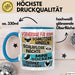 Schwangerschaft Verkünden 2025 Tasse Geschenk Mann Vorhersage für 2025 Schmutzige Windeln Schlaflose Nächte Kaffee-Becher Blau Trendation