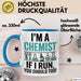 Chemiker Chemielehrer Tasse Geschenk Lustige Geschenkidee Spruch Ich Bin Chemiker Wenn Ich Renne Solltest Du Das Auch Blau Trendation
