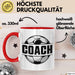 Fußballtrainer Fußballmannschaft Tasse Geschenk Lustige Geschenkidee Spruch Football Trainer Rot Trendation