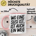 Susi Tasse Geschenk Wo Eine Susi Ist Ist Auch Ein Weg Geschenkidee Becher mit Name Rosa Trendation