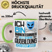 Bühnentechniker Ausbildung Tasse Geschenk Ich Bin Bühnentechniker In Der Ausbildung Ich Darf Das Geschenkidee Spruch Grün Trendation