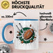 Rugby Fan Tasse Geschenkidee für Liebhaber harter Sportarten Blau Trendation