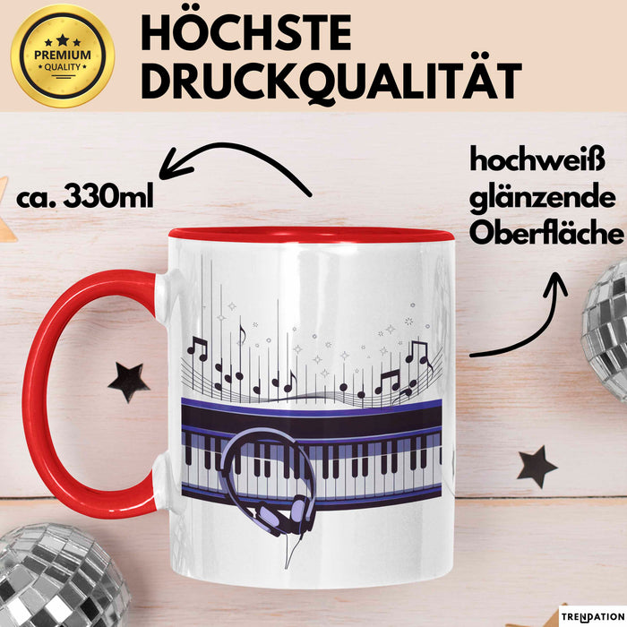 Musiker Tasse Geschenk Lustige Geschenkidee Spruch Für Musik Schaffende Rot Trendation