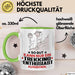 Trekking-Enthusiast Geschenk Tasse So Gut Kann Nur Ein Trekking-Enthusiast Aussehen Geschenkidee Kaffee-Becher Grün Trendation
