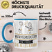 Musikveranstalterin Geschenk Tasse Becher Die Frau Die Allen Kann Geschenkidee für eine Musikveranstalterin Lustig Blau Trendation