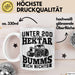 Landwirt Tasse Geschenk Unter 200 Hektar Bumms Ich Nichts Bauer Traktor Becher Weiß Trendation
