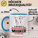 Musiker Geschenk Tasse So Gut Kann Nur Ein Musiker Aussehen Geschenkidee Kaffee-Becher Blau Trendation