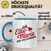 Elke-Marie Tasse Geschenk Ich Bin Vollkommen Elke-Marie Geschenkidee Geburtstag Blau Trendation