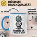 Minimal Schläfer Tasse Geschenk Lustige Geschenkidee Spruch Für Müde Menschen Blau Trendation