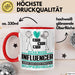 Influencer Geschenk Tasse Ich Bin Influencer Aber Sag Doch Einfach Superheld Lustige Geschenkdiee für Influencer Kaffee-Becher Rot Trendation