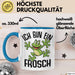 Frosch-Liebhaber Tasse Geschenk Ich Bin Ein Frosch Jungs Blau Trendation