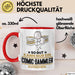 Comic-Sammler Geschenk Tasse So Gut Kann Nur Ein Comic-Sammler Aussehen Geschenkidee Kaffee-Becher Rot Trendation