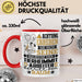 Tierheimmitarbeiter Geschenk Tasse Lustiger Spruch Erheben Sie Sich Der Tierheimmitarbeiter Betritt den Raum Rot Trendation