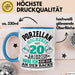 Pozellanhochzeit Tasse Geschenk Dornenhochzeit Geschenkidee Ehemann Ehefrau 20 Jahre Becher Blau Trendation