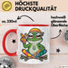 Hippie Frosch Tasse Geschenk Lustige Geschenkidee Spruch Rot Trendation