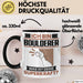 Boulderer Tasse Geschenk für Boulderer Geburtstag Lustiger Spruch Kaffee-Becher Was Ist Deine Superkraft Schwarz Trendation