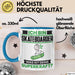 Skateboarder Tasse Geschenk für Skateboarder Geburtstag Lustiger Spruch Kaffee-Becher Was Ist Deine Superkraft Blau Trendation