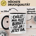 Birgit Tasse Geschenk Chillt Mal Alle Birgit Ist Ja Jetzt Da Geschenkidee Becher mit Name Schwarz Trendation