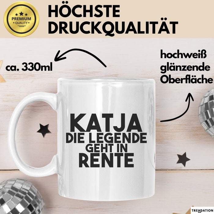 Katja Tasse Katja – Die Legende Geht In Rente Geschenk