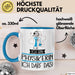 Geschenk für Physikerin Tasse Lustige Geschenkidee Geburtstag Ich Bin Physikerin Ich Darf Das Blau Trendation