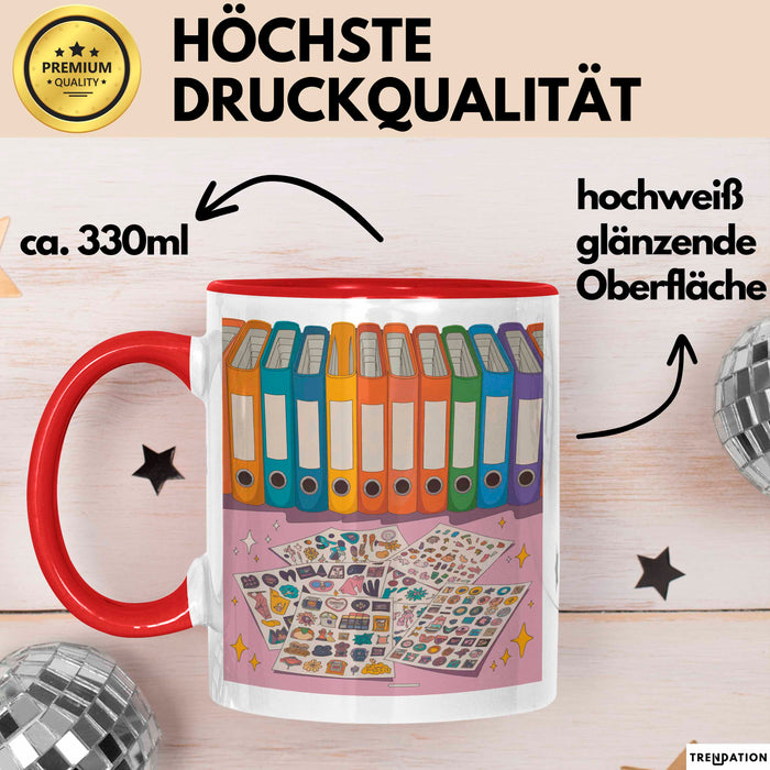 Sticker Fan Tasse Geschenk Lustige Geschenkidee Spruch Für Ästhetik Sammler Rot Trendation