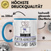 Geschenk für Plattenladenbesitzerin Tasse Lustige Geschenkidee Geburtstag Ich Bin Plattenladenbesitzerin Ich Darf Das Blau Trendation