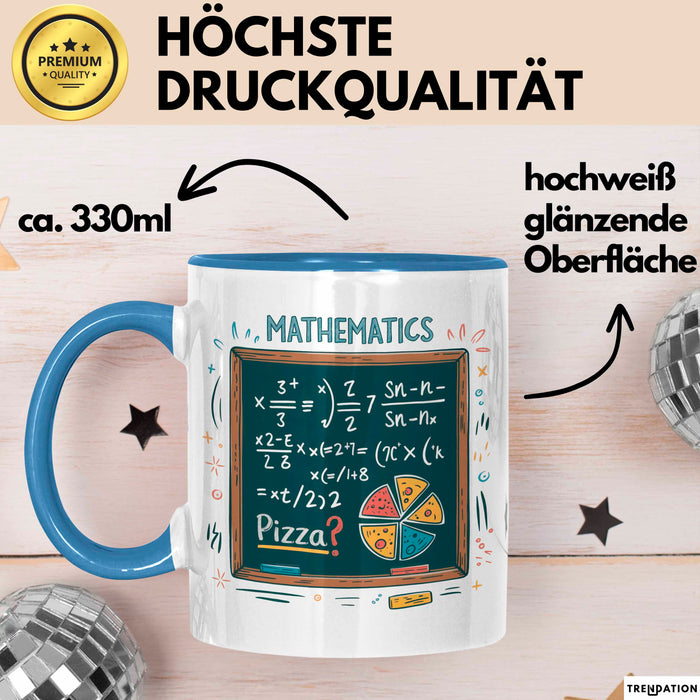 Mathematiker Tasse Geschenk Lustige Geschenkidee Spruch Für Zahlen Liebhaber Blau Trendation