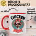 Huhn Tier Bauer Tasse Becher Geschenk Lustige Geschenkidee Spruch Hühnermama Rot Trendation