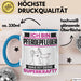 Pferdepfleger Tasse Geschenk für Pferdepfleger Geburtstag Lustiger Spruch Kaffee-Becher Was Ist Deine Superkraft Blau Trendation