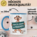 Erdmännchen Tier Tasse Geschenk Lustige Geschenkidee Spruch Bin Da Kann Losgehen Blau Trendation