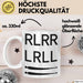 Schlagzeugspieler Schlagzeuger Schlagzeug Tasse Geschenk Lustige Geschenkidee Spruch Rlrr Lrll Weiß Trendation