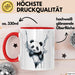 Panda Tierliebhaber Tasse Geschenk Lustige Geschenkidee Spruch Rot Trendation