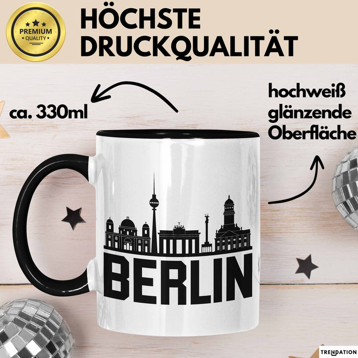 Berlin Tasse Geschenk Stadt Deutschland Hauptstadt Becher Trendation