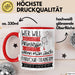 Parkour-Trainerin Tasse Geschenk Spruch Wer Will Schon Prinzessin Sein Wenn Man Auch Parkour-Trainerin Sein Kann Rot Trendation