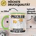 Puzzler Tasse Geschenk für Puzzler Der Mann Der Alles Kann Geschenkidee zum Geburtstag Grün Trendation