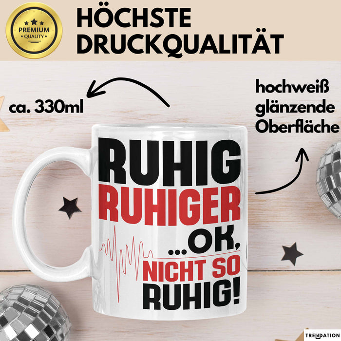 Arzt Tasse Geschenk Mfa Krankenschwester Geschenkidee Anästhesist Kaffee-Becher Weiß Trendation