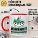 Mountainbiker Geschenk Tasse Ich Bin Mountainbiker Aber Sag Doch Einfach Superheld Lustige Geschenkdiee für Mountainbiker Kaffee-Becher Rot Trendation