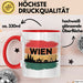 Österreich Wien Wienerisch Tasse Geschenk Lustige Geschenkidee Spruch Rot Trendation