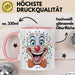 Zirkus Tasse Geschenk Lachender Clown Geschenkidee Künstler Rosa Trendation