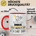 Geschenk für Tierkommunikatorin Tasse Lustige Geschenkidee Geburtstag Ich Bin Tierkommunikatorin Ich Darf Das Rot Trendation