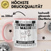 Tierkunst-Maler Tasse Geschenk für Tierkunst-Maler Geburtstag Lustiger Spruch Kaffee-Becher Was Ist Deine Superkraft Rosa Trendation