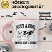 Kuh Tasse Geschenk Just A Girl Who Loves Cows Geschenkidee Tier Rosa Trendation