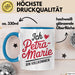 Petra-Marie Tasse Geschenk Ich Bin Vollkommen Petra-Marie Geschenkidee Geburtstag Blau Trendation