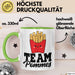 French Fries Tasse Pommes Frites Team Fritten Fans Grün Trendation