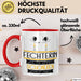 Fechterin Weil Es Keinen Schöneren Beruf Gibt Tasse Geschenk für Eine Fechterin Lustig Rot Trendation