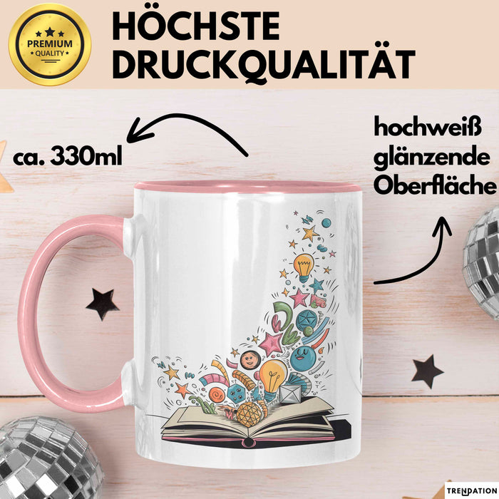 Illustrator Tasse Geschenkidee für Zeichenkünstler Rosa Trendation
