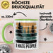 Wald Camping Outdoor Tasse Geschenk Lustige Geschenkidee Spruch Ich Hasse Menschen Trendation